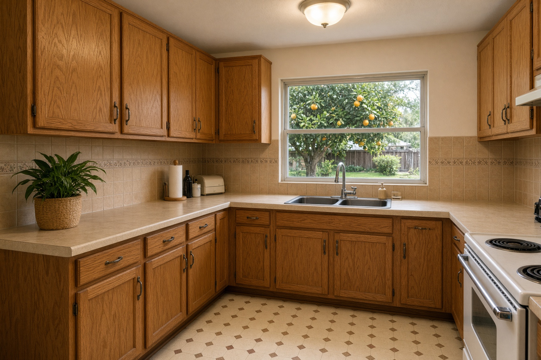 A lived-in Florida kitchen that has not been updated